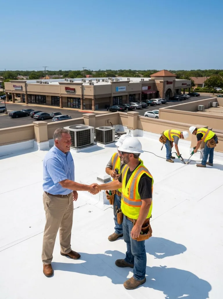 Roger T., P91 Roofing customer in Spring, TX — Shopping Center